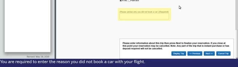 Booking Flight Screen 2